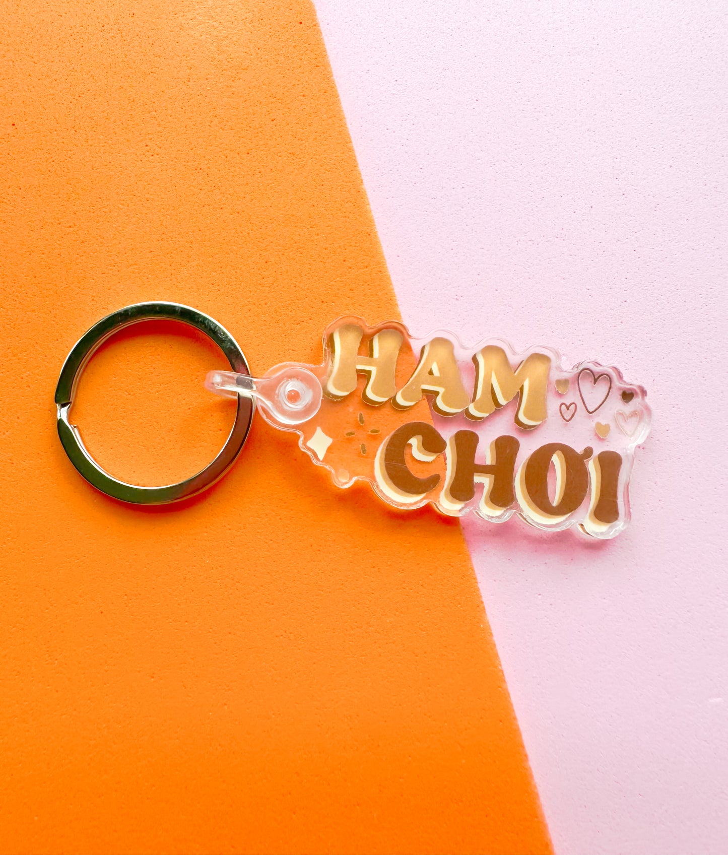 Keychain with 'Hami Choi' text