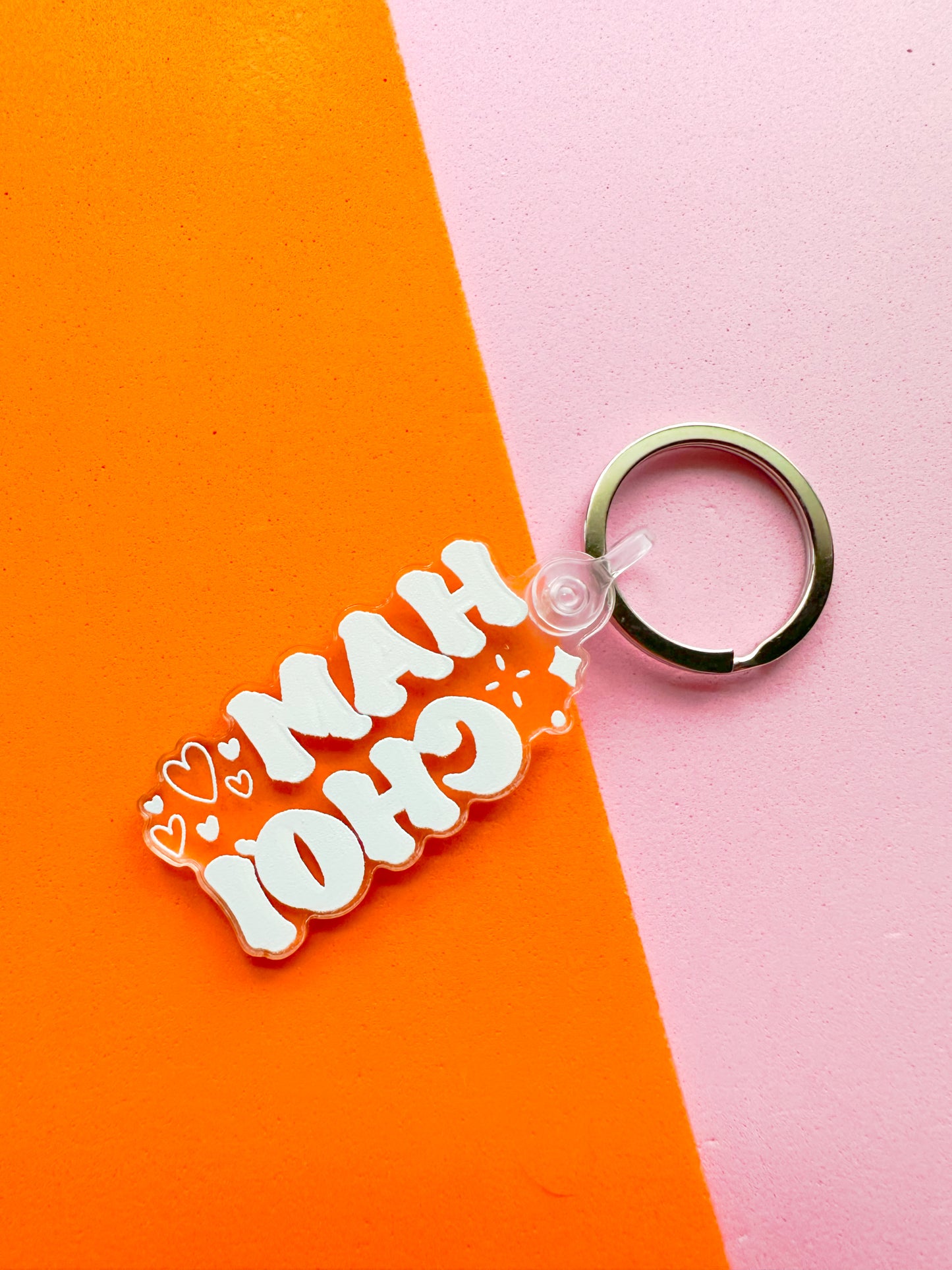 Keychain with 'Hami Choi' text