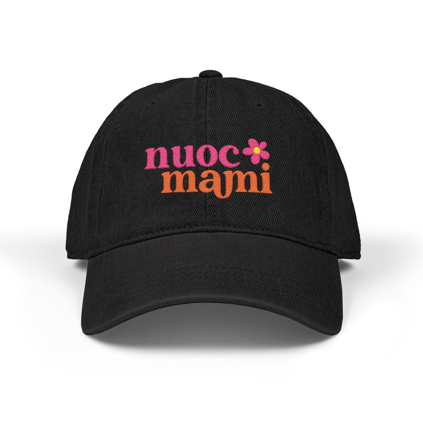 Nuoc Mami Embroidered Denim Hat
