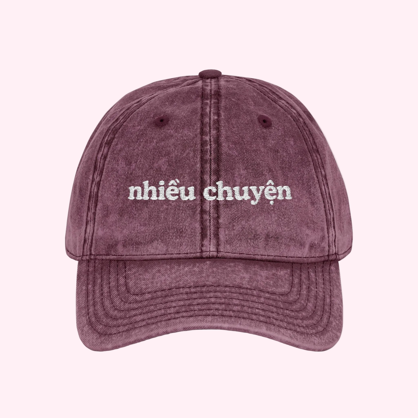 Nhieu Chuyen Embroidered Hat