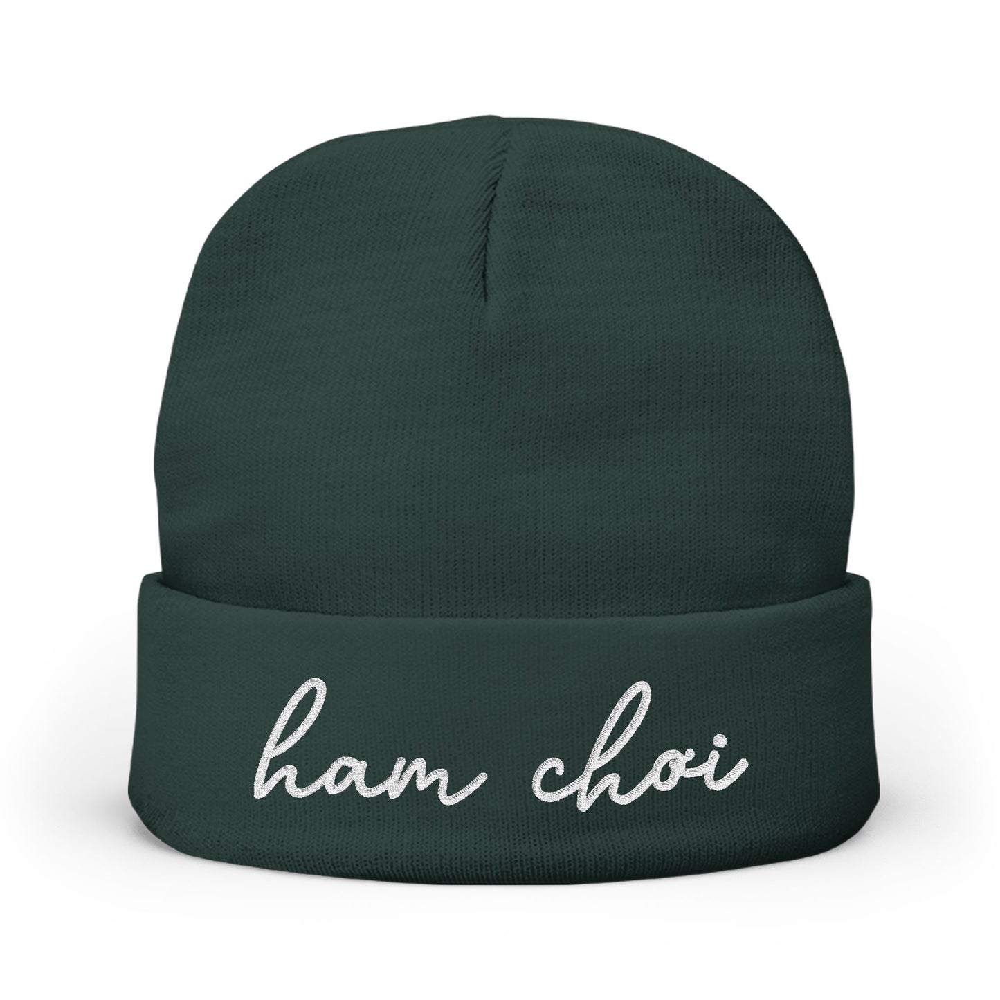 Ham Choi Embroidered Knit Beanie