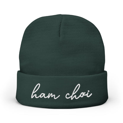 Ham Choi Embroidered Knit Beanie