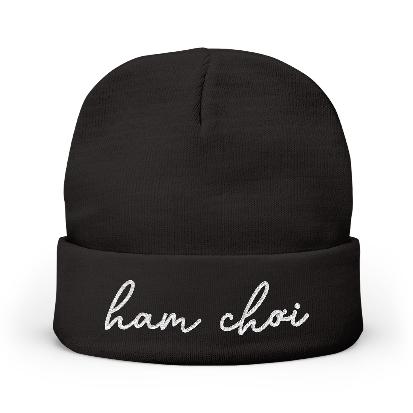 Ham Choi Embroidered Knit Beanie