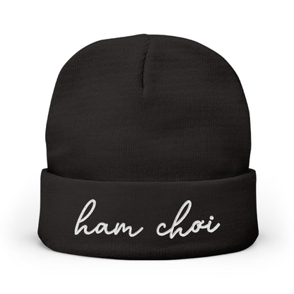 Ham Choi Embroidered Knit Beanie