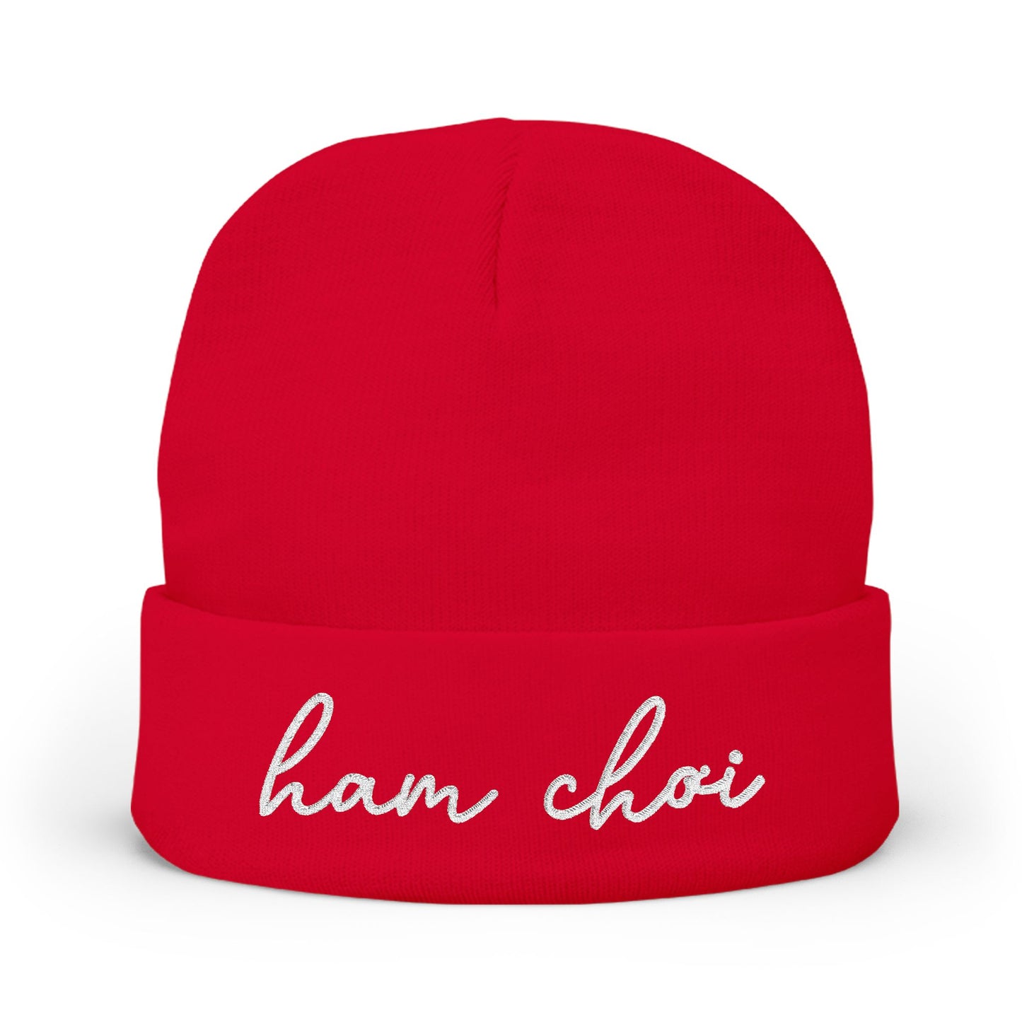 Ham Choi Embroidered Knit Beanie