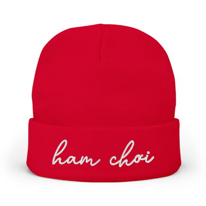 Ham Choi Embroidered Knit Beanie