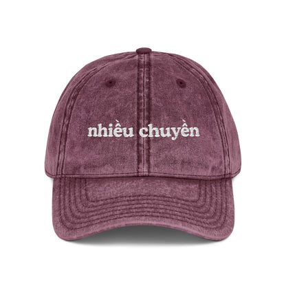Nhieu Chuyen Embroidered Cap