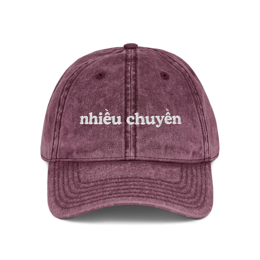 Nhieu Chuyen Embroidered Cap