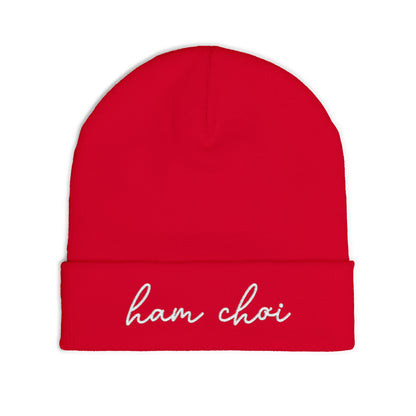 Ham Choi Embroidered Knit Beanie