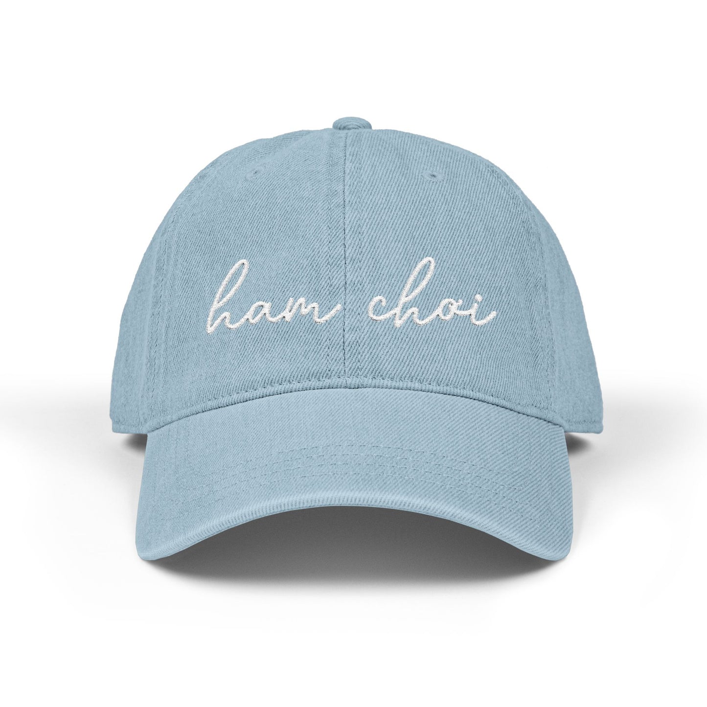 Ham Choi Embroidered Denim Hat
