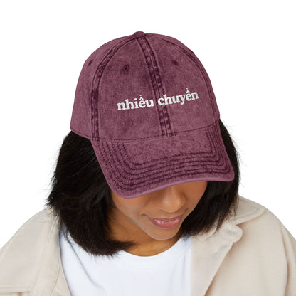Nhieu Chuyen Embroidered Cap