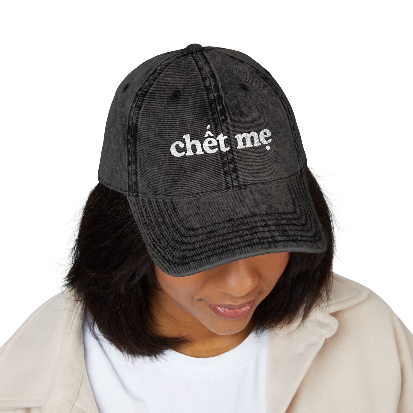 Chet Me Embroidered Hat