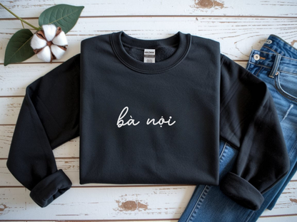 Ba Noi Embroidered Sweatshirt