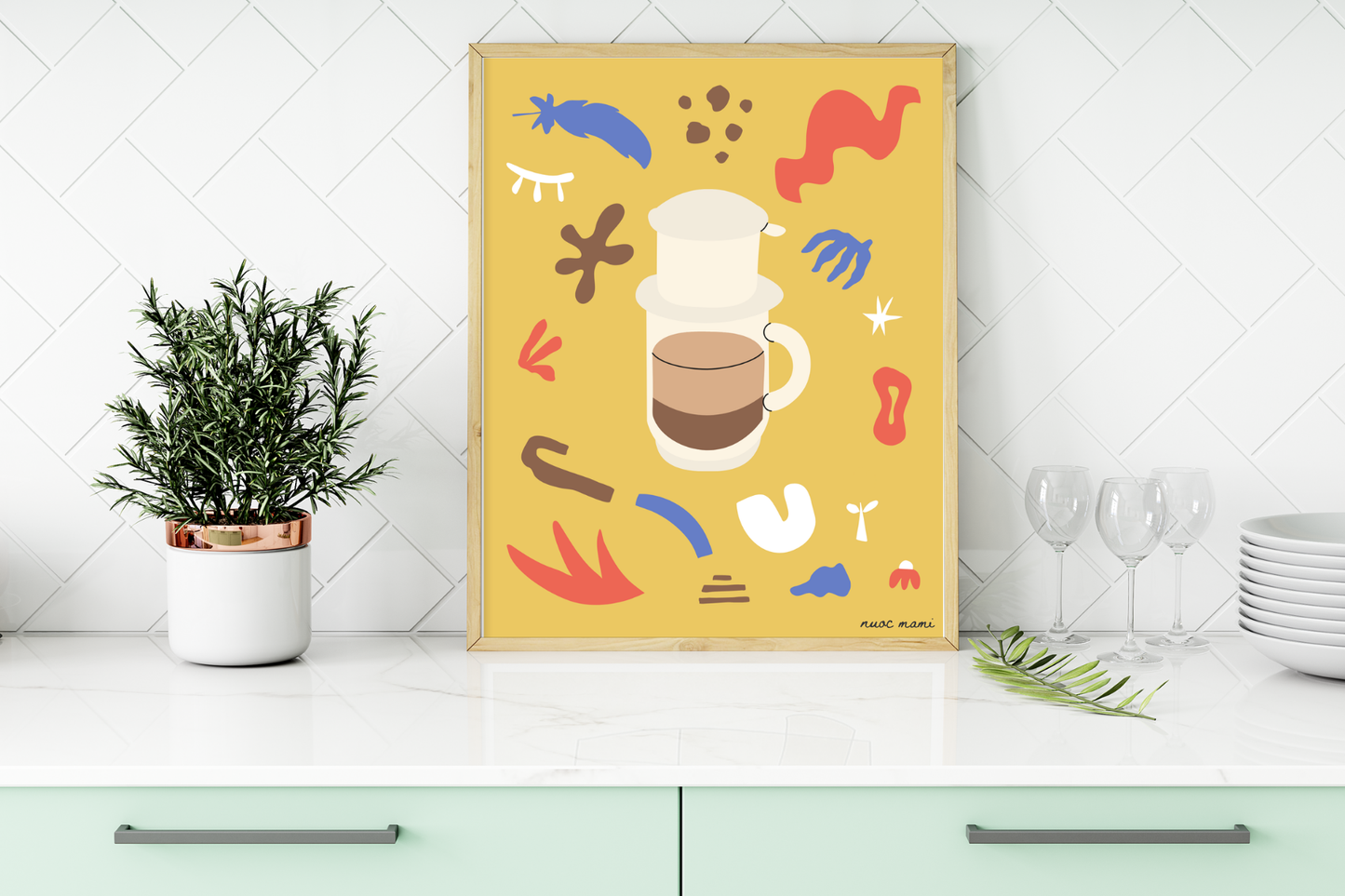 Ca Phe — Digital Art Print