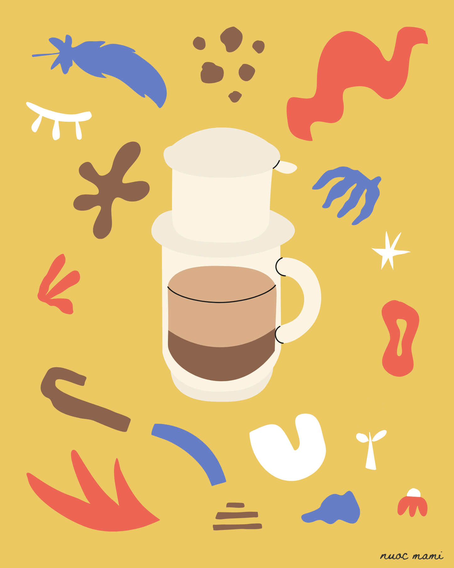 Ca Phe — Digital Art Print