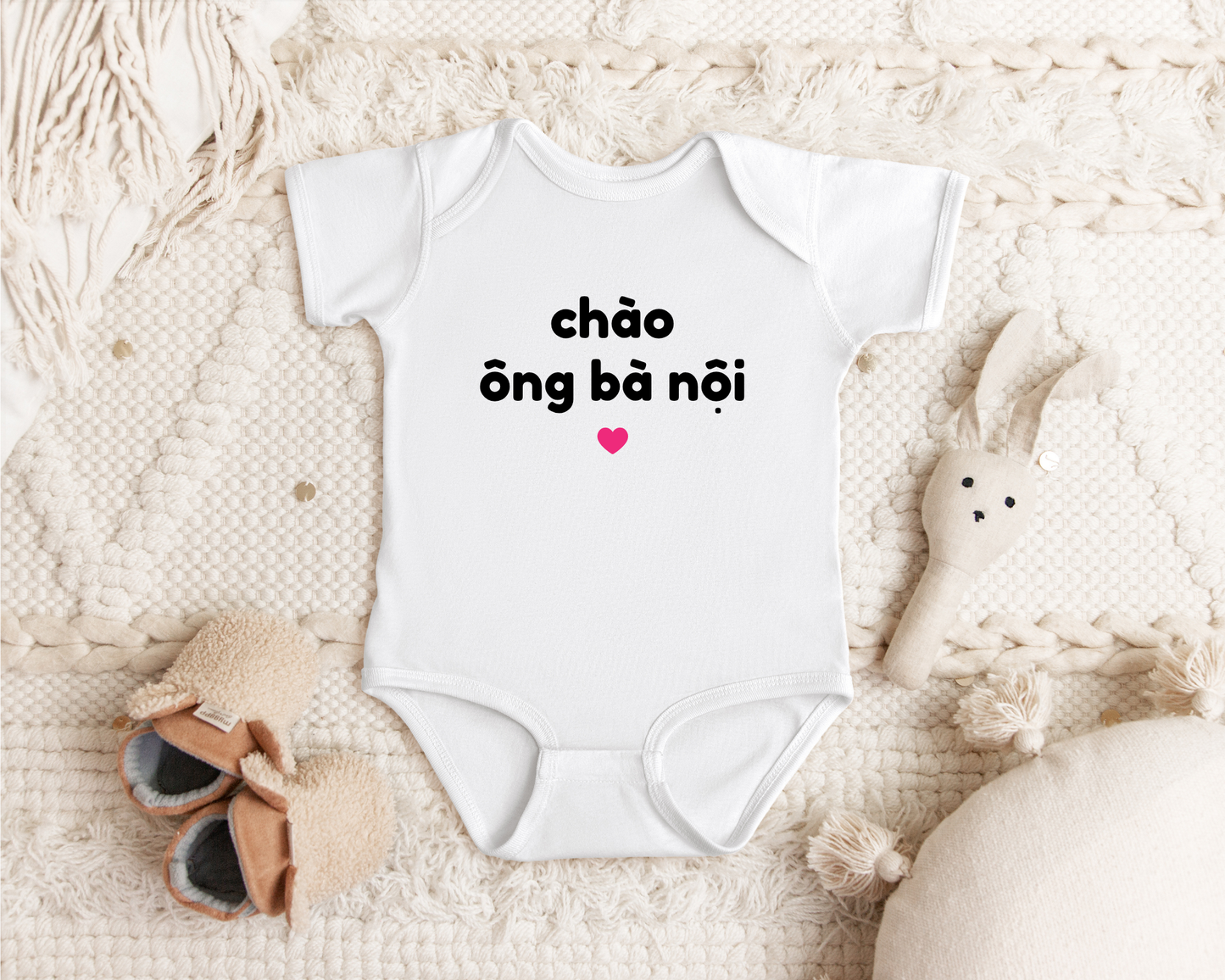Chao Ong Ba Noi Baby Bodysuit
