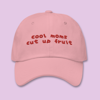 Cool Moms Cut Up Fruit Embroidered Hat