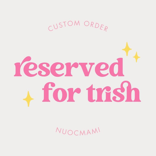 A graphic indicating a custom order is reserved