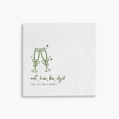 Vietnamese Wedding Cocktail Napkins