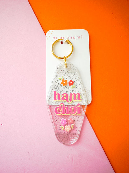 Ham Choi Clear Hotel Keychain