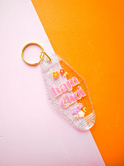 Ham Choi Clear Hotel Keychain