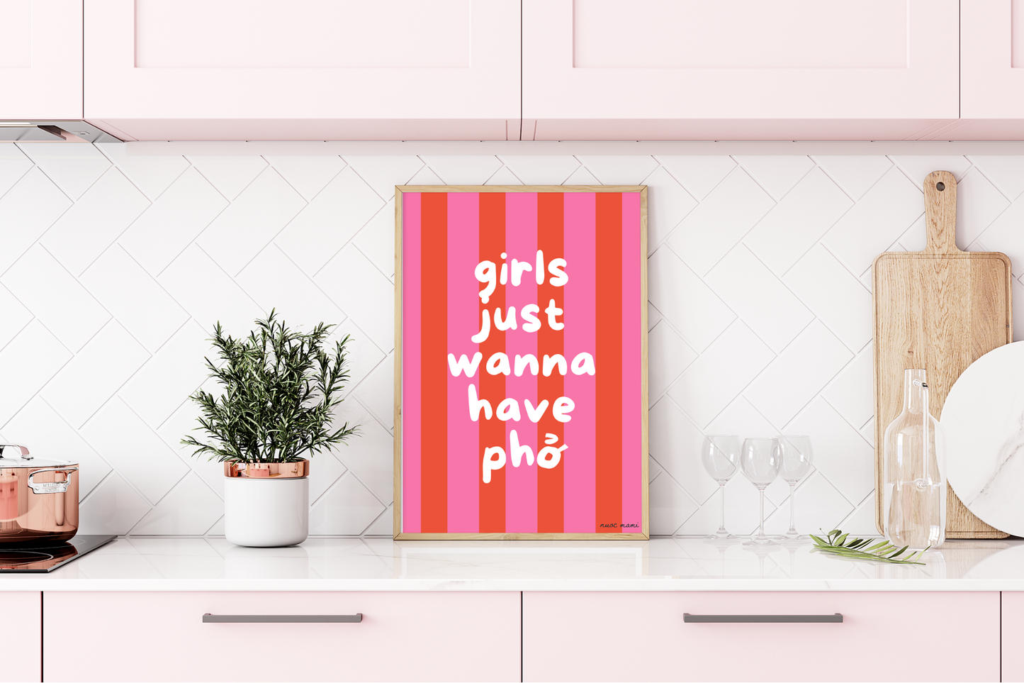 Girls Just Wanna Have Pho — Digital Art Print