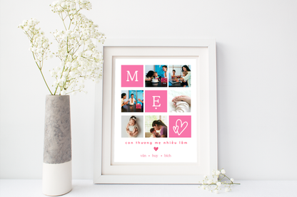 Personalized Vietnamese Mother's Day Digital Art Print